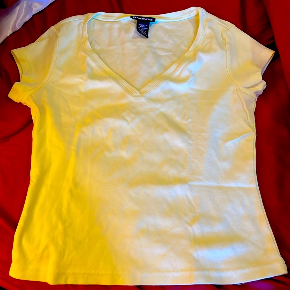 Express tee, yellow, medium